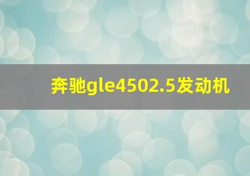 奔驰gle4502.5发动机