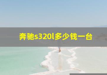 奔驰s320l多少钱一台