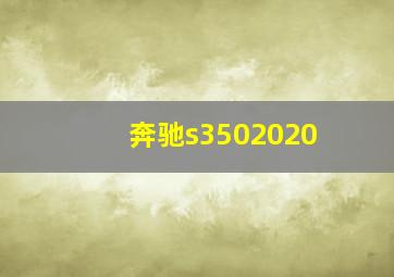 奔驰s3502020