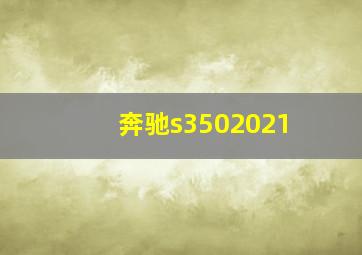 奔驰s3502021