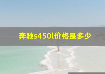 奔驰s450l价格是多少