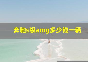 奔驰s级amg多少钱一辆