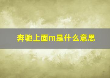 奔驰上面m是什么意思