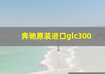 奔驰原装进口glc300