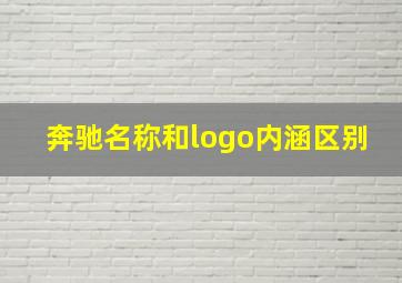 奔驰名称和logo内涵区别