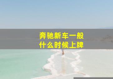 奔驰新车一般什么时候上牌