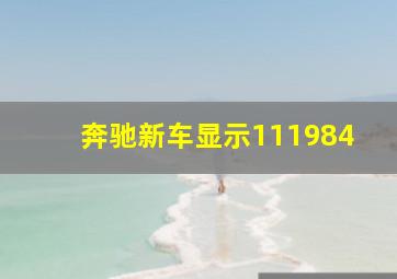 奔驰新车显示111984