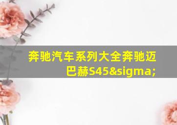 奔驰汽车系列大全奔驰迈巴赫S45σ