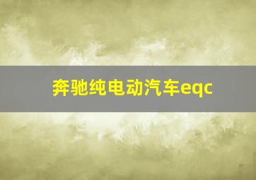 奔驰纯电动汽车eqc