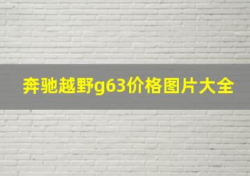 奔驰越野g63价格图片大全