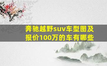 奔驰越野suv车型图及报价100万的车有哪些