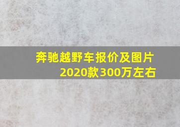 奔驰越野车报价及图片2020款300万左右