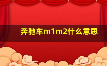 奔驰车m1m2什么意思