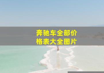 奔驰车全部价格表大全图片