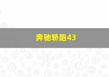 奔驰轿跑43