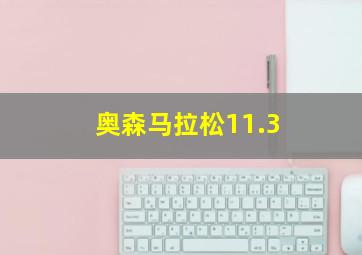 奥森马拉松11.3