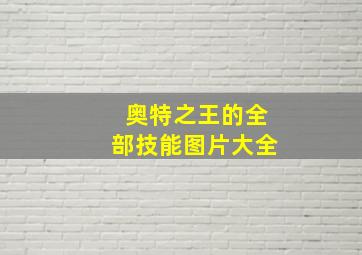 奥特之王的全部技能图片大全