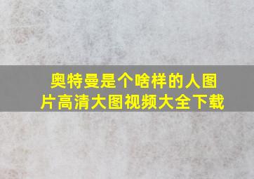 奥特曼是个啥样的人图片高清大图视频大全下载