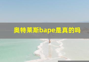 奥特莱斯bape是真的吗