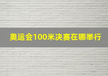 奥运会100米决赛在哪举行