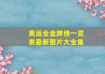 奥运会金牌榜一览表最新图片大全集