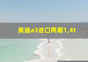 奥迪a3进口两厢1,4t