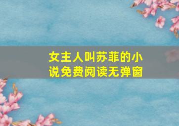 女主人叫苏菲的小说免费阅读无弹窗