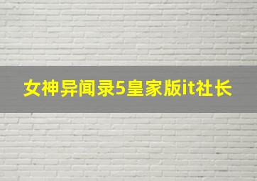 女神异闻录5皇家版it社长