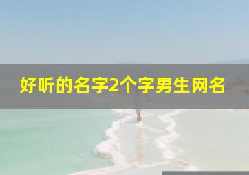 好听的名字2个字男生网名