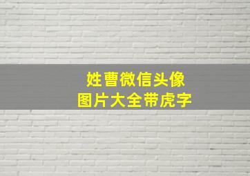 姓曹微信头像图片大全带虎字