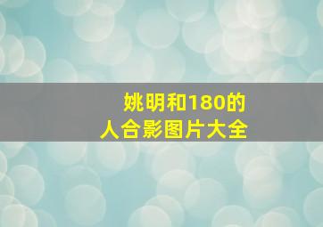 姚明和180的人合影图片大全