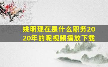 姚明现在是什么职务2020年的呢视频播放下载