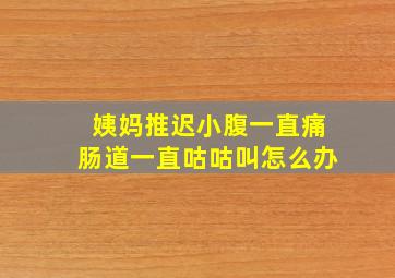 姨妈推迟小腹一直痛肠道一直咕咕叫怎么办