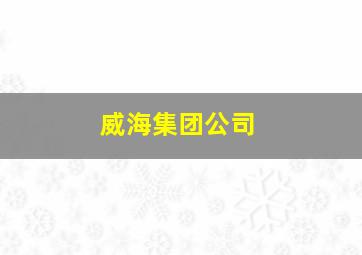 威海集团公司