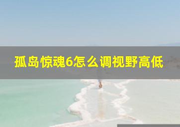 孤岛惊魂6怎么调视野高低