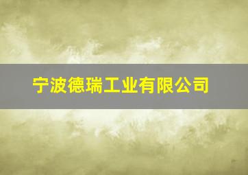 宁波德瑞工业有限公司