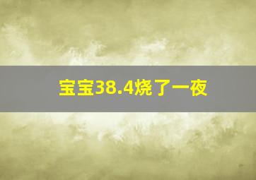 宝宝38.4烧了一夜