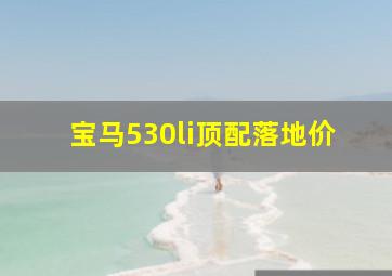 宝马530li顶配落地价