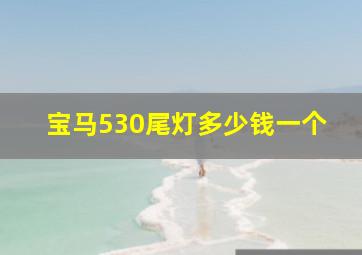 宝马530尾灯多少钱一个