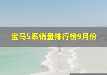 宝马5系销量排行榜9月份