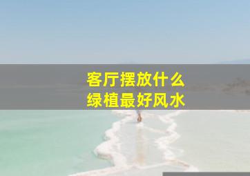 客厅摆放什么绿植最好风水