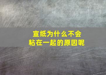 宣纸为什么不会粘在一起的原因呢