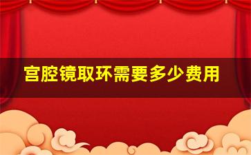 宫腔镜取环需要多少费用