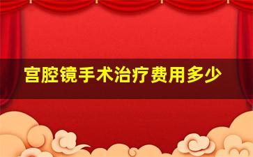 宫腔镜手术治疗费用多少