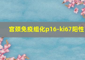 宫颈免疫组化p16-ki67阳性