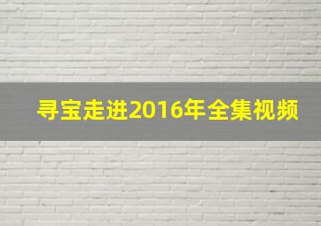 寻宝走进2016年全集视频