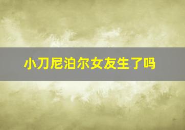 小刀尼泊尔女友生了吗