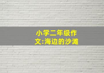 小学二年级作文:海边的沙滩