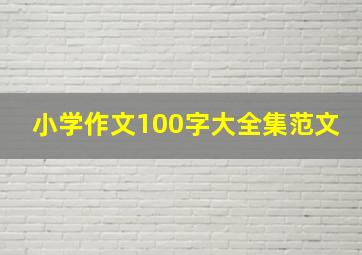 小学作文100字大全集范文