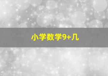 小学数学9+几